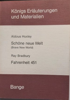 gebrauchtes Buch – Reiner Poppe – Aldous Huxley - Schöne neue Welt (Brave New World) - Ray Bradbury - Fahrenheit 451