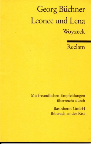 gebrauchtes Buch – Büchner Georg – Woyzeck - Ein Fragment / Leonce und Lena - Lustspiel