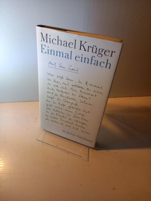 gebrauchtes Buch – Michael Krüger – Einmal einfach. Gedichte.