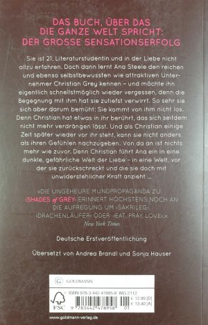 gebrauchtes Buch – E. L. James – Fifty Shades of Grey - Geheimes Verlangen: Band 1 - Roman