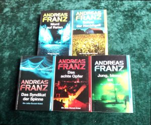 5 X Andreas Franz - Das Syndikat der Spinne + Das achte Opfer + Jung, blond, tot + Schrei der Nachtigall + Mord auf Raten