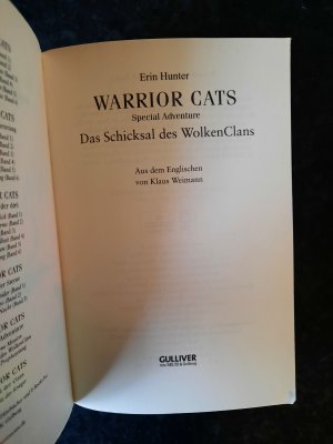 gebrauchtes Buch – Erin Hunter – Warrior Cats - Special Adventure. Das Schicksal des WolkenClans