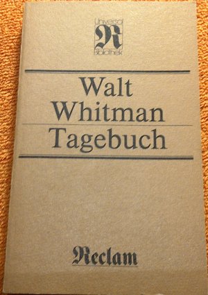 gebrauchtes Buch – Walt Whitman – Tagebuch