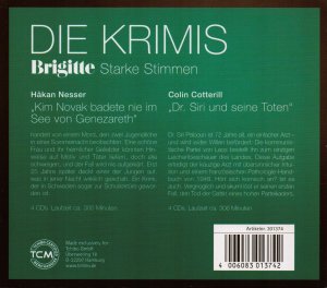 gebrauchtes Hörbuch – Hakan Nesser / Colin Cotterill – Brigitte - Starke Stimmen; Kim Novak badete nie im See von Genezareth / Dr. Siri und seine Toten