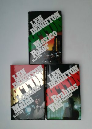 3 X Len Deighton - Mexico Poker + London Match + Brahms Vier