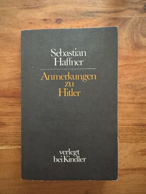 gebrauchtes Buch – Sebastian Haffner – Anmerkungen zu Hitler