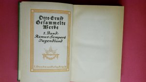 antiquarisches Buch – Otto Ernst – ASMUS SEMPERS JUGENDLAND. 1. Band