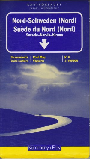 gebrauchtes Buch – Nord-Schweden (Nord) : Luleå, Kiruna, Narvik - Regionalkarte No. 6 - 1:400.000