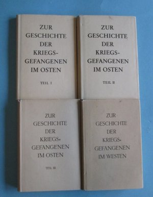 Zur Geschichte der Kriegsgefangenen im Osten (3 Bücher) + ... im Westen (1 Buch)