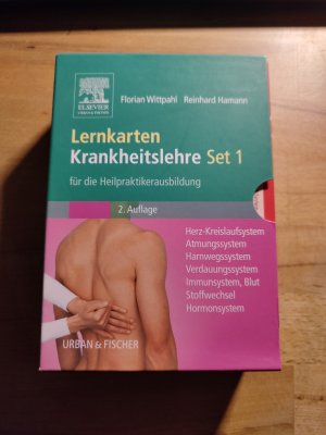 gebrauchtes Buch – Wittpahl, Florian; Hamann – Lernkarten Krankheitslehre Set 1 für die Heilpraktikerausbildung - Herz-Kreislaufsystem, Atmungssystem, Harnwegssystem, Verdauungssystem, Immunsystem/Blut, Stoffwechsel, Hormonsystem