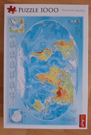 gebrauchtes Spiel – Trefl Premium Quality 1000 Teile - Physical map of the world