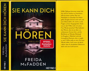 gebrauchtes Buch – Freida McFadden – Freida McFadden ***SIE KANN DICH HÖREN*** Du kannst sie nicht sehen*** Aber sie kann dich hören, und ehe du es begreifst, hat das tödliche Spiel längst begonnen*** TB mit Klappenbroschur von 04/2024, Heyne Verlag, 365 Seiten. Wie NEU.