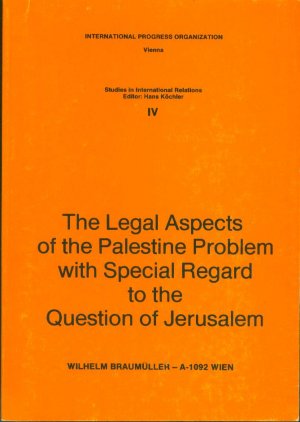 Legal Aspects of the Palestine Problem