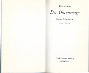 Der Ohrenzeuge: Fünfzig Charaktere 50 Charaktere