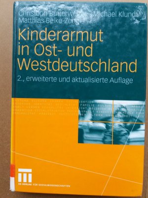 gebrauchtes Buch – Butterwegge, Christoph; Klundt – Kinderarmut in Ost- und Westdeutschland