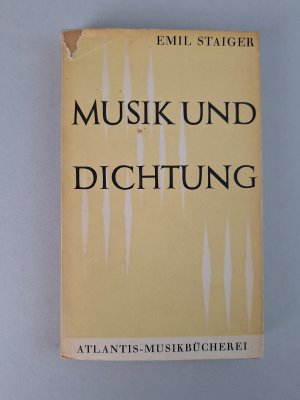 antiquarisches Buch – Emil Staiger – Musik und Dichtung