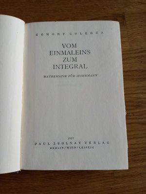 Vom Einmaleins zum Integral