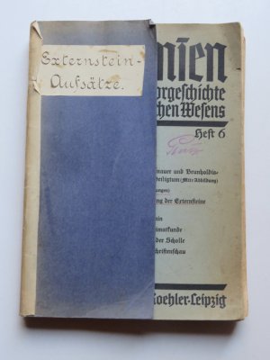 Germanien . Monatshefte für Germanenkunde zur Erkenntnis deutschen Wesens; Hefte 6+8+9+10+11 (1934) + 1+3 (1935) Themenschwerpunkt: Externsteine + Hefte […]