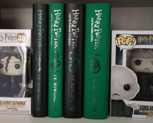 Harry Potter Band 1 bis 4 Slytherin Edition - Konvolut - Sprache: Englisch