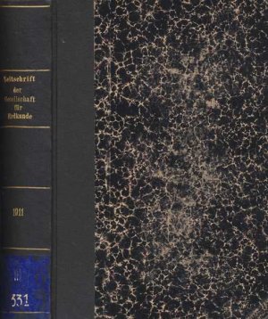 antiquarisches Buch – ZEITSCHRIFT DER GESELLSCHAFT FÜR ERDKUNDE ZU BERLIN - (JAHRGANG) 1911.