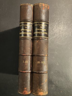 Zeitschrift für vergleichende Augenheilkunde unter Mitwirkung von O. Bollinger, L. Franck, R. Leuckardt. 1. Jahrgang Band 1, 1882 bis Band 7, 1893 in […]