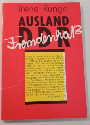 Ausland DDR - Fremdenhaß