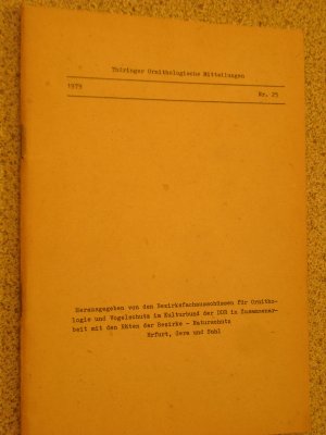 thüringer ornithologische mitteilungen 1979 nr. 25