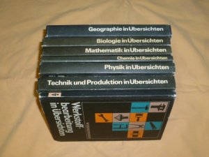 Mathematik, Physik, Chemie, Biologie, usw. in Übersichten- 7x Bücher