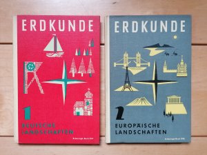 antiquarisches Buch – Erdkunde 1 und 2 Deutsche Landschaften Europäische Landschaften