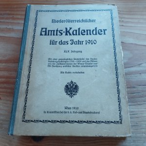 Niederösterreichischer Amts-Kalender 1910