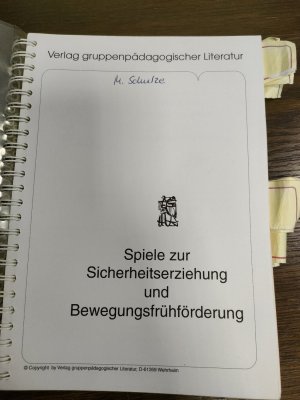 Spiele zur Sicherheitserziehung und Bewegungsfrühförderung