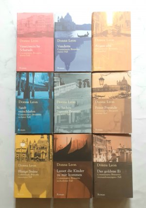 9 X Donna Leon - Acqua alta + Venezianische Scharade + Vendetta + Sanft entschlafen + Blutige Steine + In Sachen Signora Brunetti + Feine Freunde + Lasset […]