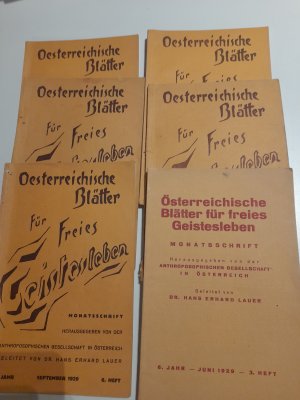 Österreichische Blätter für freies Geistesleben. 6. Jahr