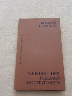 antiquarisches Buch – Romano Guardini – Weisheit der Psalmen - Meditationen