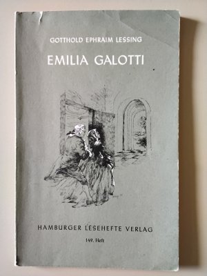 gebrauchtes Buch – Lessing, Gotthold Ephraim – Emilia Galotti - ein Trauerspiel in 5 Aufzügen