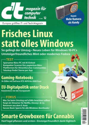 gebrauchtes Buch – c´t magazin für computer technik / Frisches Linux statt olles Windows / Heft 12/2024 vom 17.05.2024