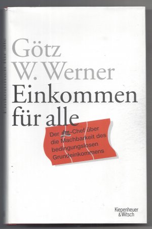 gebrauchtes Buch – Werner, Götz W. – Einkommen für alle