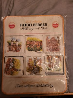 225 Jahre Heidelberger Schlossquell Bier Bierdeckel Set 6 Stück