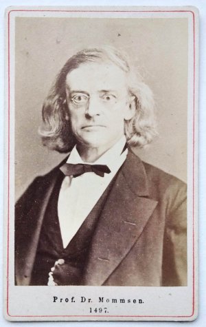 Theodor Mommsen (1817-1903). CdV, Original-Fotografie