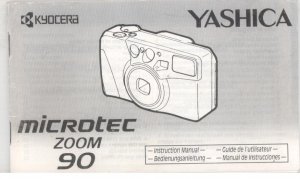 Yashica Microtec zoom 90 - Bedienungsanleitung