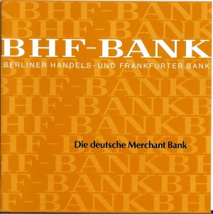 BHF-Bank - Die deutsche Merchant Bank