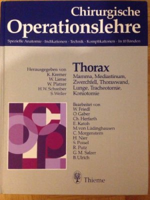 Chirurgische Operationslehre. Spezielle Anatomie, Indikationen, Technik, Komplikationen