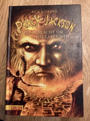 gebrauchtes Buch – Rick Riordan – Percy Jackson 4: Die Schlacht um das Labyrinth