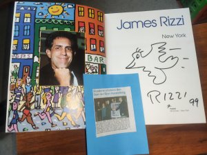 James Rizzi, New York, signierte Ausgabe (Signatur 1999)