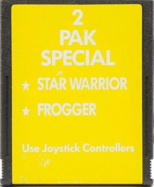 gebrauchtes Spiel – 2 Pak Special: Star Warrior + Frogger Atari Modul