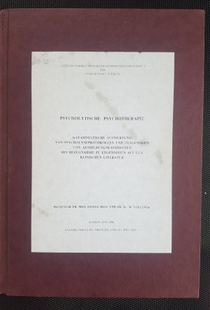 Psycholytische Psychotherapie - Lizentiatsarbeit ... der Uni Zürich