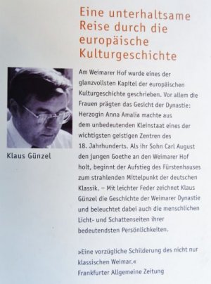 gebrauchtes Buch – Klaus Günzel – Das Weimarer Fürstenhaus : eine Dynastie schreibt Kulturgeschichte - Piper ; 3684 -