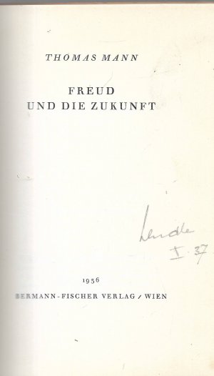 Freud und die Zukunft.