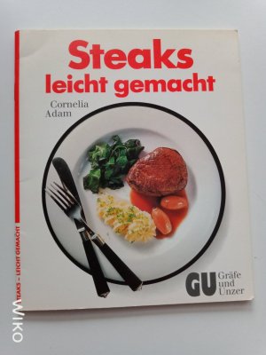 gebrauchtes Buch – Cornelia Adam – Steaks leicht gemacht