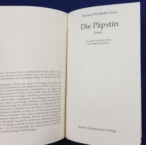 gebrauchtes Buch – Cross, Donna W – Die Päpstin